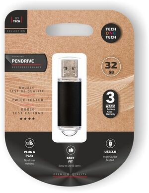 PENDRIVE 32 GB USB 2.0 NEGRO