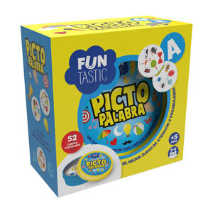 CARTAS REDONDAS PICTO PALABRA CON CAJA FUNTASTIC