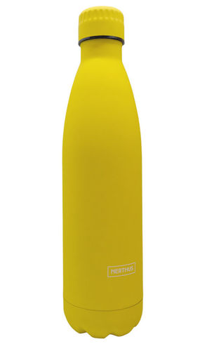BOTELLA TERMO ACERO 500 ML AMARILLO NERTHUS