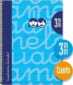 BLOC A5 3MM TAPA EXTRADURA CUADROVIA 80 HOJAS AZUL LAMELA