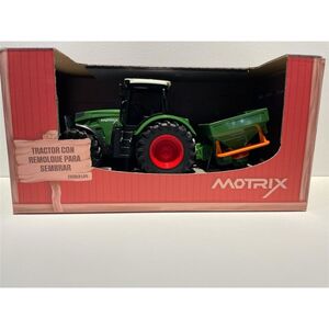 MOTRIX TRACTOR CON REMOLQUE PARA SEMBRAR DJECO