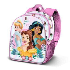 MOCHILA 30CM 3D ELITE PRINCESAS DISNEY FLORAL KARACTERMANIA