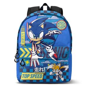 MOCHILA 41CM CON BOLSILLO SONIC GO KARACTERMANIA