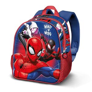 MOCHILA 38CM BASIC SPIDERMAN WORD KARACTERMANIA