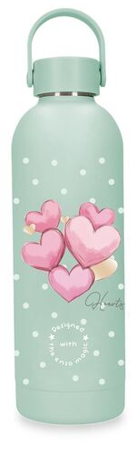 BOTELLA TERMICA 500 ML. HEARTS MENTA ENSO