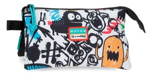 PORTATODO TRIPLE MONSTERS NEGRO MOVOM