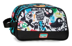 NECESER 2 COMPARTIMENTOS ADAPTABLE A CARRO MONSTERS NEGRO MOVOM