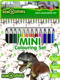 DINOSAURIOS MINI LIBRO CON LAPICES