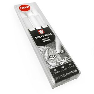 PACK 3 GELLY ROLL BLANCOS SAKURA
