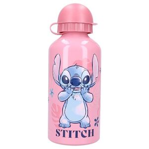 BOTELLA INFANTIL ALUMINIO 500ML ROSA STITCH