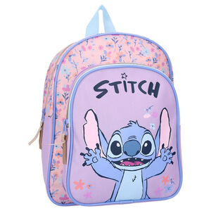MOCHILA 30CM CON BOLSILLO STITCH SPRING SMILES
