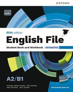 ENGLISH FILE 5TH EDITION A2/B1. STUDENT'S BOOK AND WORKBOOK AND DIGITAL WITH KEY