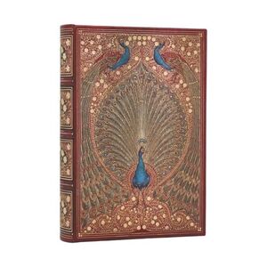 AGENDA 2027 DIA PAGINA MINI PAVOS REALES DE HAFEZ CON GOMA TAPA DURA PAPERBLANKS
