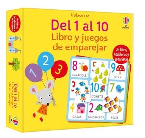 DEL 1 AL 10 LIBRO Y JUEGO DE EMPAREJAR