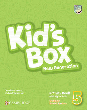 5EP. KIDS BOX NEW GENERATION ENGLISH FOR SPANISH SPEAKERS LEVEL 5 ACTIVITY BOOK WITH CAMBRIDGE