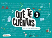 4AÑOS. QUE TE CUENTAS MATEMATICAS MANIPULATIVAS NIVEL 2 EDELVIVES