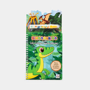 LIBRO MAGICO PARA COLOREAR DINOSAURIOS GENIALES