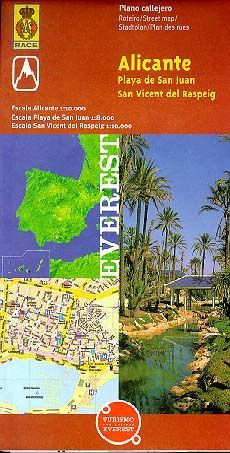 CALLEJERO DE ALICANTE, PLAYA DE SAN JUAN Y SAN VICENT DEL RASPEIG. PLANO CALLEJE