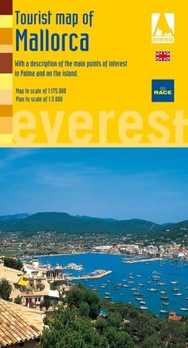 TOURIST MAP OF MALLORCA. WITH A DESCRIPTION OF THE MAIN POINTS OF INTEREST IN PA