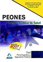 PEONES, SERVICIO ANDALUZ DE SALUD. TEST PARTE ESPECÍFICA Y SUPUESTOS PRÁCTICOS