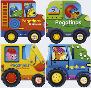 CONSTRUYE VEHICULOS CON PEGATINAS DE VINILO 4 TITU