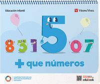 4AÑOS. MAS QUE NUMEROS CUADERNO 5 VICENS-VIVES