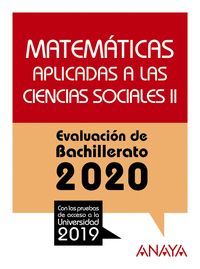 SELECTIVIDAD MATEMATICAS APLICADAS CIENCIAS SOCIALES II 2020