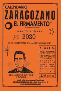 CALENDARIO ZARAGOZANO 2020