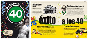 FELICIDADES 40 HOMBRE