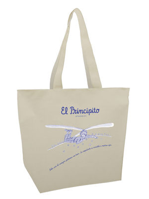 BOLSA MEGA SHOPPER EL PRINCIPITO SOLO CON EL CORAZON POMEMOS VER BIEN