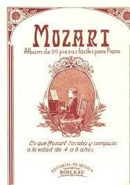 MOZART ALBUM DE 20 PIEZAS FACILES PARA PIANO